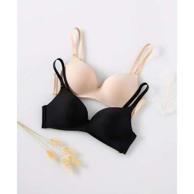 Young Curves Bra Clean Cut Triangle C03-10240B 34B/075 Black