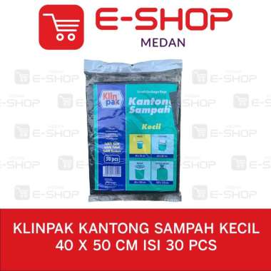 Klinpak Kantong Plastik sampah Hitam KECIL 40 X 50 cm isi 30 PCS