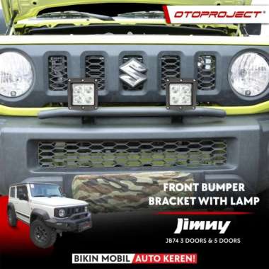 Otoproject Front Bumper Bracket With Lamp Bemper Depan + Lampu Jimny Jb74