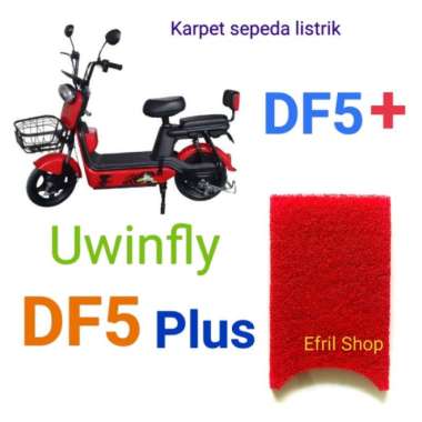 Karpet sepeda listrik Uwinfly DF5+ Uwinfly DF5 Plus Merah