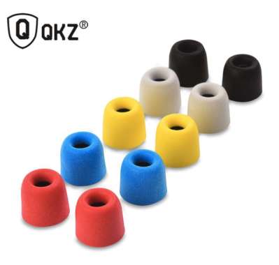 QKZ T400 Earphone Tips Memory Foam Noise Isolating Memory Foam Ear Eartips KUNING