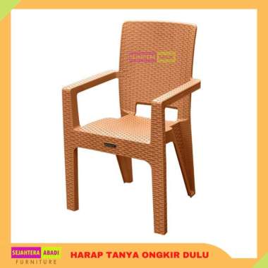 napolly kursi rotan plastik tangan krs 8R3 arm, kursi santai, tamu ori