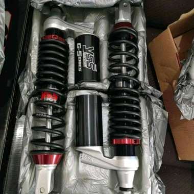 Shock Shockbreaker Belakang YSS G Plus PCX 160 365mm Hitam Tabung Atas Hitam