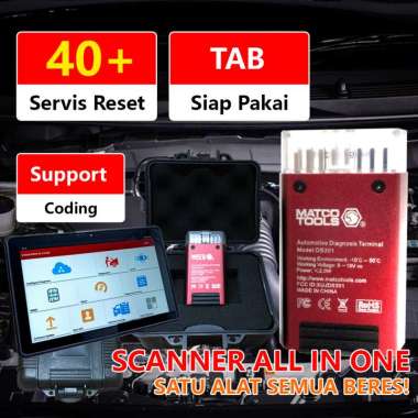 Scanner PRO ALL in ONE Matco Tool Programming, Coding, dll dengan tablet siap pakai 7 Inch