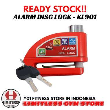 Premium Alarm Disc Padlock - Gembok Cakram Alarm 110dB Anti Maling Sepeda Motor