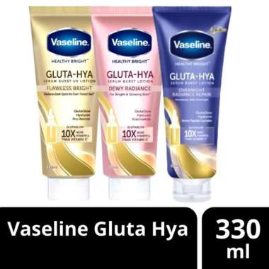 Vaseline Healthy Gluta-Hya Serum Flawless Dewy 330ml Hyaluron Gluta OVERNIGHT 330ML