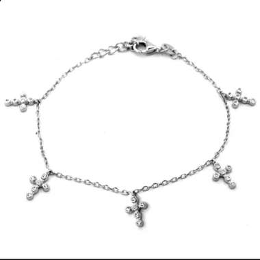 Dparis Gelang Tangan Model Rantai Salib LMN26