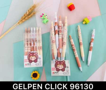 12 PCS ODEMEI PULPEN GEL CLICK KARAKTER KARTUN ANEKA WARNA GP96130