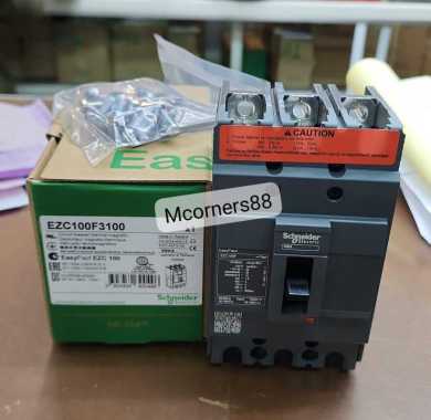 SCHNEIDER Breaker MCCB EZC100F 3P 15A - 100A (pilihan ampere ada di varian) 25A