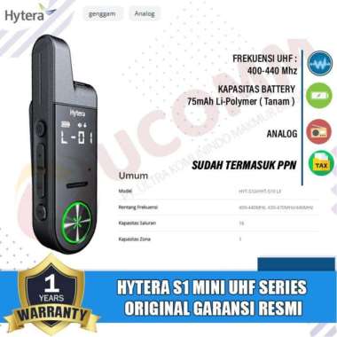 HYTERA S1 Mini Series Uhf Hytera S1 Mini Walkie Talkie Hytera S1 mini Uhf 400 Original Garansi Resmi