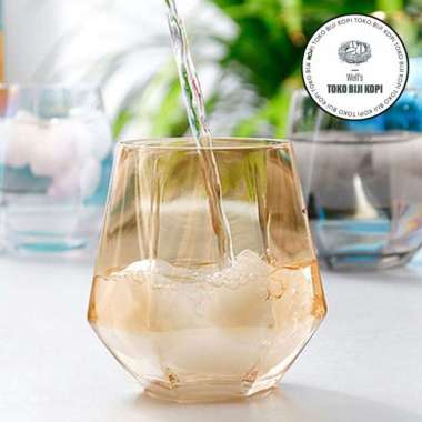 GLASSWARE GELAS MINUM KRISTAL KACA BOROSILICATE GW107 - 310 ML GOLDEN