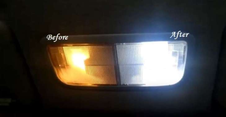 LAMPU PLAFON DEPAN HONDA JAZZ / JAZZ RS WARNA PUTIH