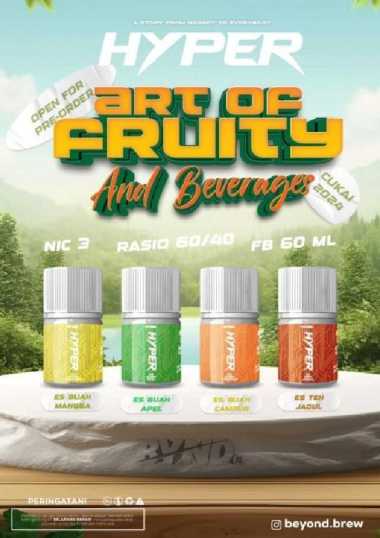 HYPER ART OF FRUITY SERIES 60ML ES BUAH CAMPUR
