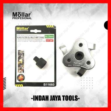 MOLLAR B11660 Kunci Oil Filter 2 Way 54 - 116 MM - Konci Buka Pilter Saringan Multi Oli 2 Arah Kaki 