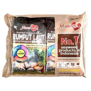 Mama Suka Nori Rumput Laut Sapi Panggang Korea 2x4,5g