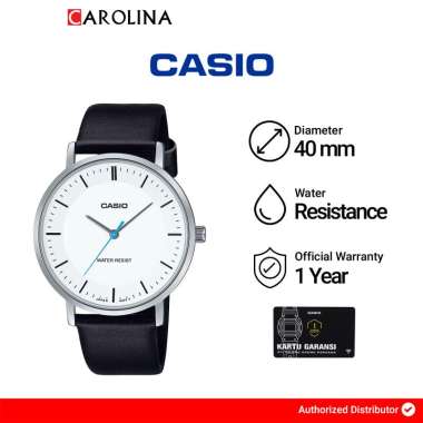 Orologio Casio MTP-VT03L-1B Nero Analogico Pelle Look Minimalista Quarzo Uomo