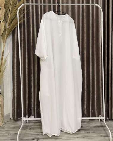 BAJU GAMIS ABAYA BATWING OVERSIZE WOLFIS PREMIUM GAMIS PESTA BrokenWhite