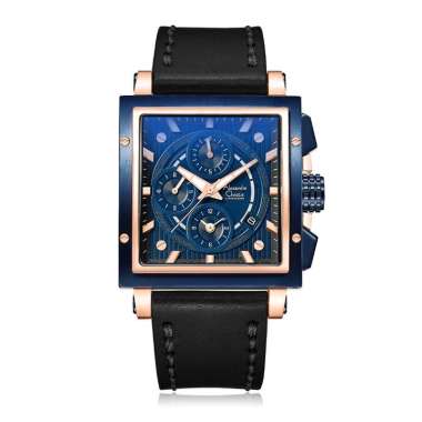 Alexandre Christie AC 6182 Rosegold Blue Leather GCLURBU