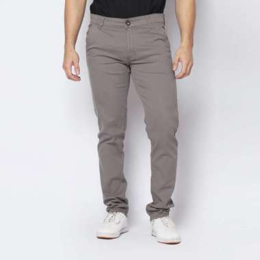 2nd RED Celana Panjang Pria Katun Chinos Slim Fit Cheers Mate Abu 112504 33