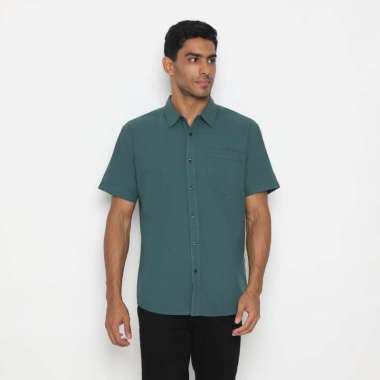 POLICE Kemeja Polos Cotton Regular Fit Pria Bistro Green M