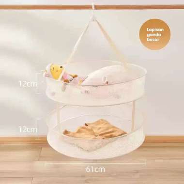 ECOCO Laundry Drying Basket - Jaring pengering pakaian untuk mengeringkan kaus kaki keranjang pakaia