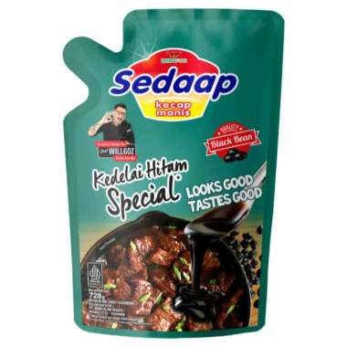 Kecap Sedap Kecap Manis Kedelai Hitam Refill 520ml