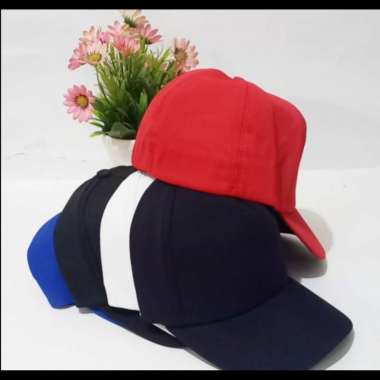 Topi Baseball BUILT UP Hat Cap Distro Hitam banyak warna Polos custom indonesia pria wanita BAHAN or