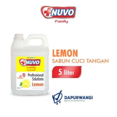 NUVO SABUN CUCI TANGAN PROFESSIONAL LEMON JERIGEN 5 Liter