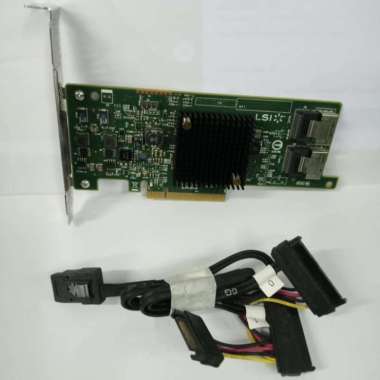 DELL Raid SAS Card Controller LSI SAS 9217-8I HBA 6Gb/s 8-PORT RAID High Performance 2 Kabel Sas bis