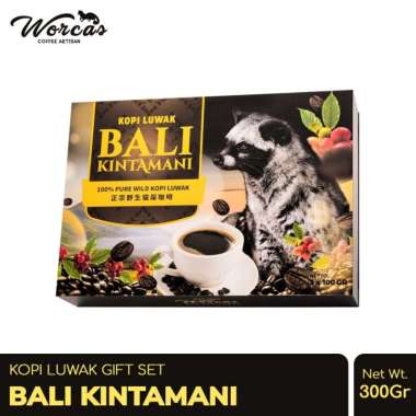 WORCAS Kopi Luwak Bali Kintamani Luxury Package 300gr Bubuk (Ground)