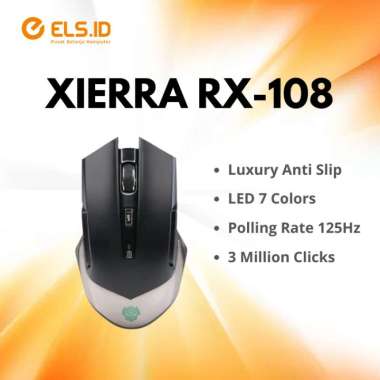 Rexus Xierra RX-108 Mouse Gaming Wireless LED 7 Colors