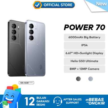 Itel P70 8/128GB Garansi Resmi Indonesia Helio G50 ULTIMATE Black