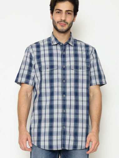 Lois Jeans Kemeja katun lengan pendek KLS501 L