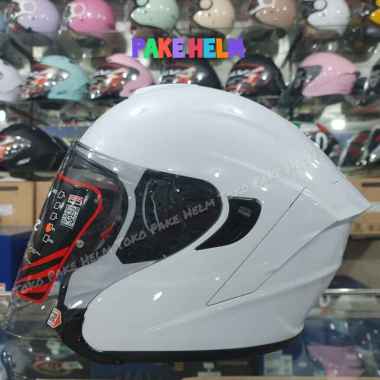 HELM NJS KAIROZ DOUBLE VISOR WHITE S