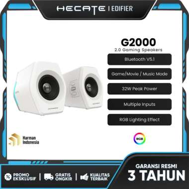 HECATE EDIFIER G2000 2.0 Gaming Speaker Bluetooth USB Putih