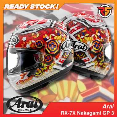 Helm ARAI RX-7X Nakagami GP3 Helmet RX7X Original