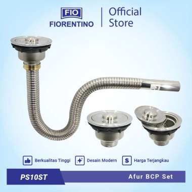 Fiorentino Afur dan Selang Stainless Wastafel Sink Bak Cuci Piring PS10ST Afur