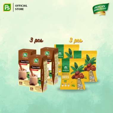 Bundling Susu UHT Cokelat 3 Pcs + Akram Kurma 35gr 3 Pcs
