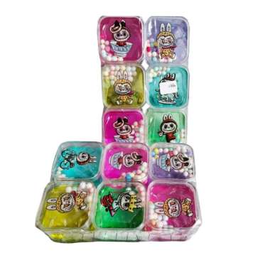 MAINAN ANAK SLIME WARNA WARNI SLIME LABUBU KUBUS BOBA