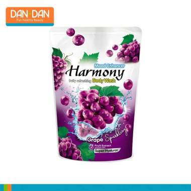 HARMONY Sabun Cair Body Wash Grape Sparkling Pouch 400ml