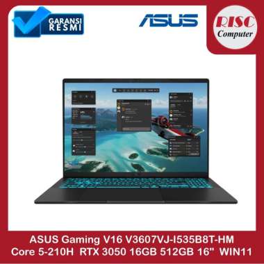 ASUS Gaming V16 V3607VJ-I535B8T-HM Intel Core 5-210H RTX 3050 16GB 512GB 16" WIN11