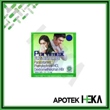 Paramex Flu dan Batuk Tablet Strip isi 4 Tablet