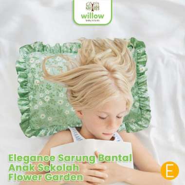 Sarung Bantal Anak - Elegance Sarung Bantal Anak Sekolah Flower Garden (Only Case)