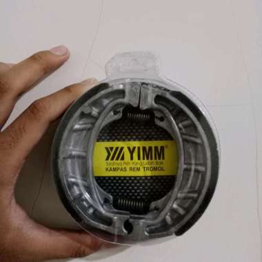 YIMM Kampas rem belakang + Per untuk motor karisma, grand, supra x, Revo, Blade, Kirana, Legenda, Su