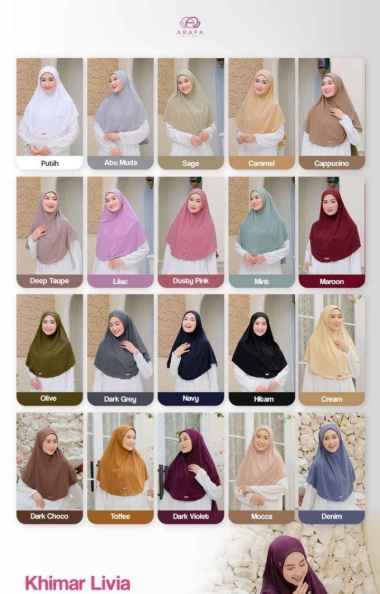 LIVIA KHIMAR DAILY SYAR'I BY ARAFA HIJAB L LILAC
