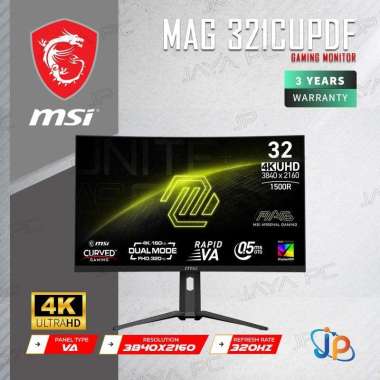 Monitor MSI LED MAG 321CUPDF Dual Mode - Curved 4K UHD 25" Inch