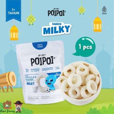 Poipoi Snack Anak Milky - 25 gram