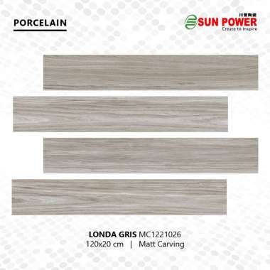 Granit Lantai Matt 120x20 - Londa Series | Sun Power Ceramics Londa Gris