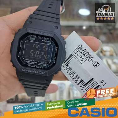 JAM TANGAN PRIA CASIO DIGITAL ORIGINAL RESIN HERITAGE G-SHOCK GW 5000HS 1D GW-5000HS Black NG