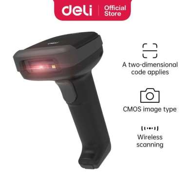 Pre Order Deli ES221 Handheld Barcode Scanner - Mesin Scanner Barcode